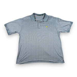 Vintage Masters Polo Shirt Adult EXTRA LARGE Blue Check Amen Corner Augusta 90s